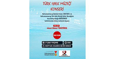 BÜYÜKŞEHİR’DEN TÜRK HALK MÜZİĞİ GECESİNE DAVET