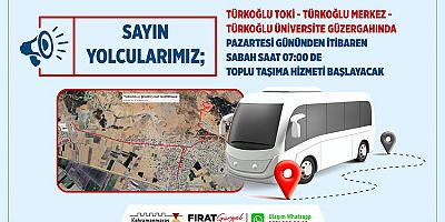 BÜYÜKŞEHİR’DEN TÜRKOĞLU’NA YENİ TOPLU TAŞIMA HATTI