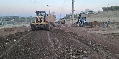 BÜYÜKŞEHİR’DEN TÜRKOĞLU ORÇAN CADDESİ’NDE ÇALIŞMA