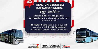 BÜYÜKŞEHİR’DEN ÜNİVERSİTELİLERE HOŞ GELDİN HEDİYESİ HAVAALANI VE OTOGARDAN ÜCRETSİZ RİNG