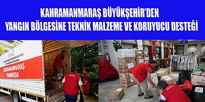 BÜYÜKŞEHİR’DEN YANGIN BÖLGESİNE BİR DESTEK DAHA