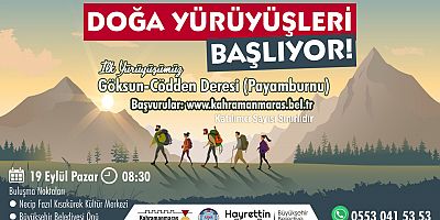 BÜYÜKŞEHİR DOĞA YÜRÜYÜŞLERİ BAŞLIYOR!