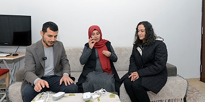 BÜYÜKŞEHİR’İN DESTEĞİ İŞİTME ENGELLİ ANNE ADAYININ YÜZÜNÜ GÜLDÜRDÜ