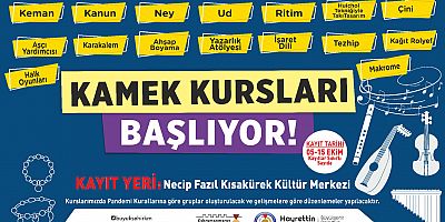 BÜYÜKŞEHİR’İN KAMEK KURSLARINDA YENİ DÖNEM BAŞLIYOR!