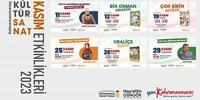 BÜYÜKŞEHİR’İN KASIM KÜLTÜR SANAT ETKİNLİKLERİ BAŞLIYOR!