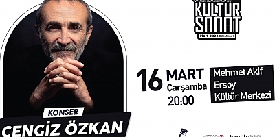 BÜYÜKŞEHİR’İN KÜLTÜR SANAT ETKİNLİKLERİ DEVAM EDİYOR: CENGİZ ÖZKAN KAHRAMANMARAŞLILARLA BULUŞUYOR