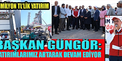 BÜYÜKŞEHİR’İN YENİ ASFALT ÜRETİM TESİSLERİ AÇILDI