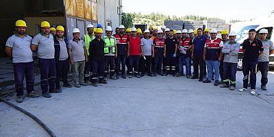 BÜYÜKŞEHİR İTFAİYESİ’NDEN YANGINA MÜDAHALE EĞİTİMİ