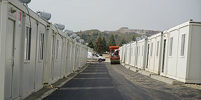 BÜYÜKŞEHİR KARACASU KONTEYNER KENTTE 3. ETAP ÇALIŞMALARINI SÜRDÜRÜYOR