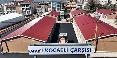 BÜYÜKŞEHİR, KOCAELİ ÇARŞISI’NDA ASFALT ÇALIŞMALARINI SÜRDÜRÜYOR