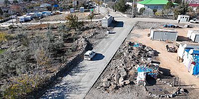 BÜYÜKŞEHİR, PAZARCIK KIRSALINDA ULAŞIMI İYİLEŞTİRİYOR