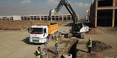BÜYÜKŞEHİR SANAYİ’NİN YENİ YERLEŞKESİNDE ÇALIŞMALARINI  SÜRDÜRÜYOR