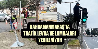 BÜYÜKŞEHİR, TRAFİK İŞARETLERİNİN BAKIM ONARIMINI SÜRDÜRÜYOR