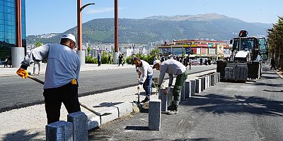 BÜYÜKŞEHİR, ÜNİVERSİTE HASTANESİNDEKİ ULAŞIM YATIRIMINI ETAPLAR HALİNDE SÜRDÜRÜYOR