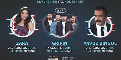 BÜYÜKŞEHİR YAZ KONSERLERİ DEVAM EDİYOR!