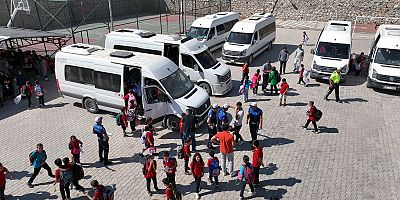BÜYÜKŞEHİR ZABITASI ÖĞRENCİ SERVİSLERİNİ DENETLEDİ