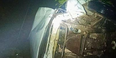 ÇAĞLAYANCERİT’TE OTOMOBİL ŞARAMPOLE YUVARLANDI: 2 YARALI