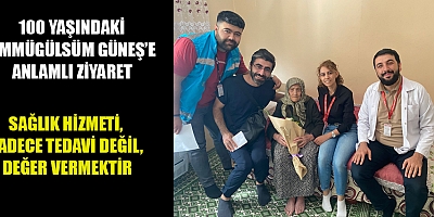 ÇAĞLAYANCERİT’TE  UZM. DR. KADİR ÇELİK’TEN ASIRLIK ÇINARA VEFA