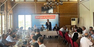 ÇAĞLAYANCERİT VE TÜRKOĞLU’NDA MUHTARLARLA TOPLANTI YAPILDI