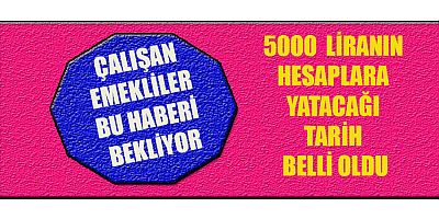 ÇALIŞAN EMEKLİYE 5 BİN LİRA
