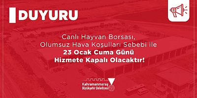 CANLI HAYVAN BORSASI, HİZMETE KAPANDI