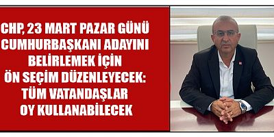 CHP KAHRAMANMARAŞ İL BAŞKANI ÜNAL ATEŞ’TEN ÇAĞRI
