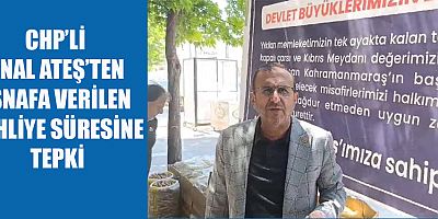 CHP’Lİ ÜNAL ATEŞ:  