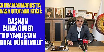 CUMA GÜLER: ARASA OTOPARK ŞEHRİN BEYNİDİR, BURAYA DOKUNMAYIN