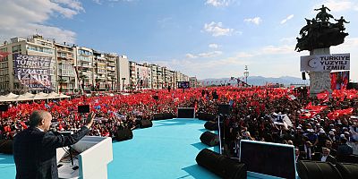CUMHURBAŞKANI ERDOĞAN: “KARARINI VEREN İZMİR’İN SEÇİMDE GEREĞİNİ YAPACAĞINA İNANIYORUM”