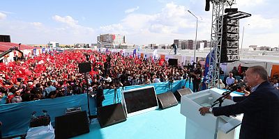 Cumhurbaşkanı Erdoğan: “Sandıkta istedikleri neticeyi alamayanların sergiledikleri nobranlık