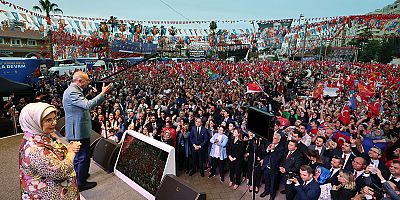 CUMHURBAŞKANI ERDOĞAN, PARTİSİNİN ADANA MİTİNGİNDE KONUŞTU