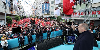 CUMHURBAŞKANI ERDOĞAN, PARTİSİNİN BAHÇELİEVLER MİTİNGİNDE KONUŞTU
