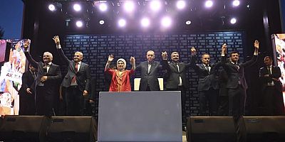 CUMHURBAŞKANI ERDOĞAN, PARTİSİNİN MARDİN MİTİNGİNDE KONUŞTU