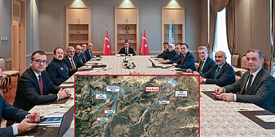 CUMHURBAŞKANI YARDIMCISI YILMAZ İLE ŞEHRİN İÇMESUYU PROJELERİ ELE ALINDI