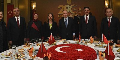 CUMHURİYETİMİZİN KURULUŞUNUN 99. YIL DÖNÜMÜ ONURUNA KABUL TÖRENİ
