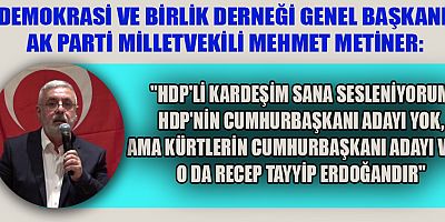  DEMBİR-DER GENEL BAŞKAN'I METİNER: 