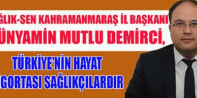 DEMİRCİ TÜRKİYE’DE HEMŞİRE VE EBELER 4.4, HEKİMLER İSE 2.2 KAT DAHA FAZLA ÇALIŞMAKTADIRLAR