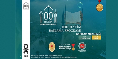 DEPREM ŞEHİTLERİ 1001 HATİM İLE ANILACAK