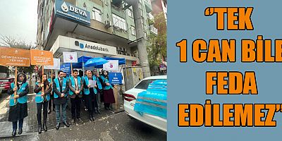 DEVA PARTİSİ KADINA ŞİDDETE KARŞI SOKAKTA