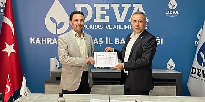 DEVA PARTİSİ ONİKİŞUBAT BAŞKANI HAKAN DEDEOĞLU OLDU