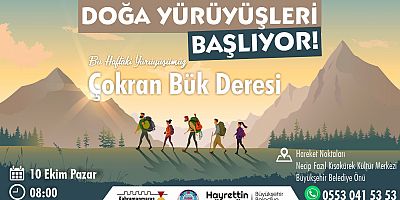 DOĞA YÜRÜYÜŞLERİNDE YENİ ROTA ÇOKRAN
