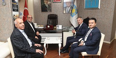 DULKADİROĞLU BELEDİYE BAŞKANI MEHMET AKPINAR'DAN İYİ PARTİ İL BAŞKANI MUSTAFA BASTIRMACI'YA HAYIRLI OLSUN ZİYARETİ