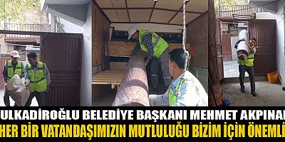 DULKADİROĞLU BELEDİYE BAŞKANI MEHMET AKPINAR: SOSYAL DESTEK ÇALIŞMALARIMIZ DEVAM EDİYOR