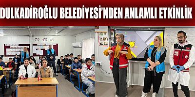 DULKADİROĞLU BELEDİYESİ’NDEN DEPREMZEDELERLE TEMİZLİK HAREKETİ