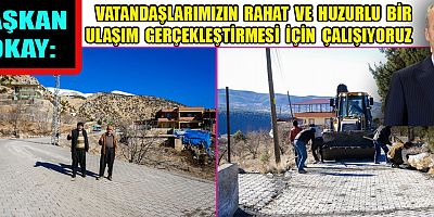DULKADİROĞLU MAHALLELERDE PARKE ÇALIŞMASI YAPIYOR