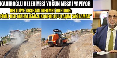DULKADİROĞLU’NDA YOL SEFERBERLİĞİ SÜRÜYOR