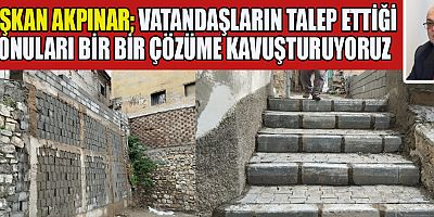 DULKADİROĞLU’NDAN EKMEKÇİ MAHALLESİNDE İSTİNAT DUVARI VE PARKE ÇALIŞMASI  