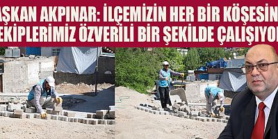DULKADİROĞLU’NDAN TURAN MAHALLESİNDE PARKE ÇALIŞMASI