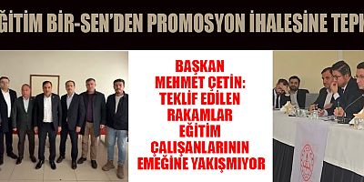 EĞİTİM BİR-SEN BAŞKANI MEHMET ÇETİN: BANKALARIN MAAŞ PROMOSYON TEKLİFLERİ KABUL EDİLEMEZ