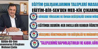 EĞİTİM-BİR-SEN’DEN MEB-KİK ÇIKARMASI